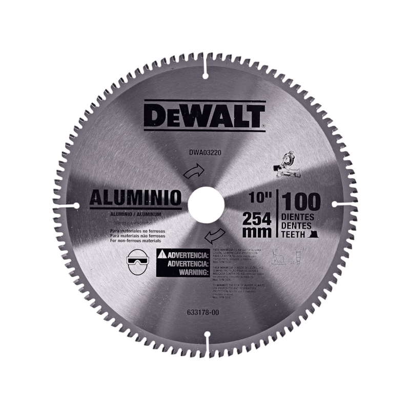 Lâmina Serra Esquadria 10" 100D Alumínio Devalt