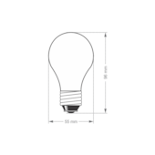 Lâmpada Bulbo Halógena 2700K A55 42W Taschibra