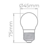 Lâmpada de LED Bulbo 2,5w Mini Milky STH20200/40 Stella