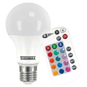 Lâmpada de LED Bulbo 9W  TKL RGB Taschibra Colorida com Controle