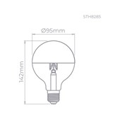 Lâmpada de LED Defletora G95 5W Stella