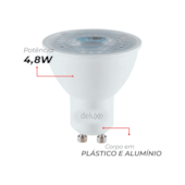 Lâmpada de LED Dicróica 4,8W MR16 6500K Avant