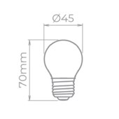 Lâmpada de LED Mini Bulbo E27 3w STH9200/30 Stella