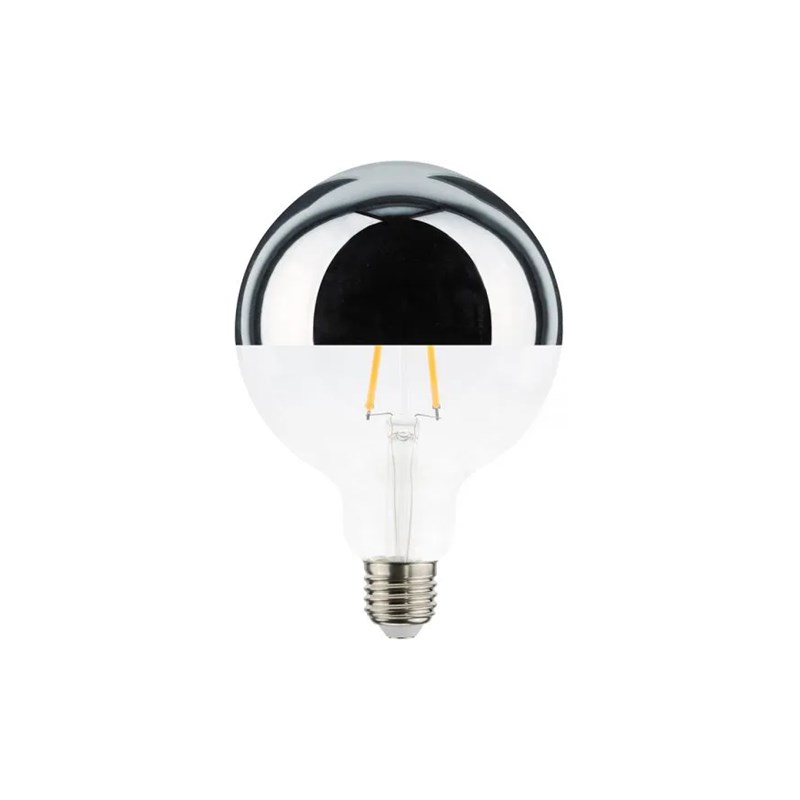 Lâmpada Filamento LED G125 Defletora 4,5W Âmbar Brilia
