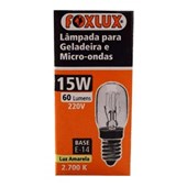 Lâmpada Geladeira/Microondas 15W (Bocal E14) Foxlux