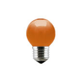 Lâmpada Incandescente Bolinha 15W Laranja Taschibra