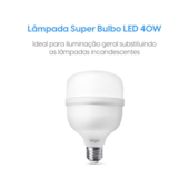 Lâmpada LED 40W Bulbo 6500K Elgin
