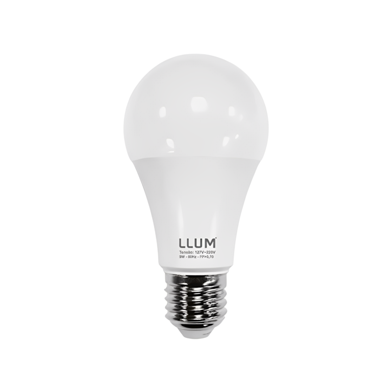 Lâmpada LED Bulbo 9W 6500K LLum