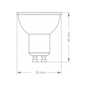 Lâmpada LED Dicróica TDL40 6W 2700K Taschibra
