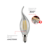 Lâmpada LED Filamento Chama 4W 2700K E14 Avant