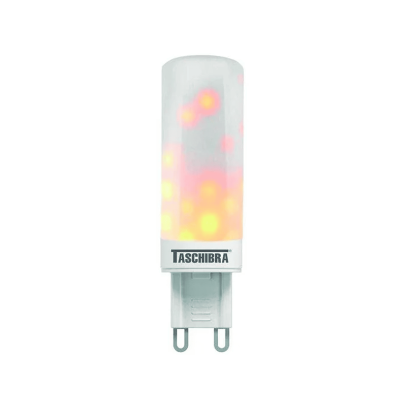 Lampada LED Flamejante G9 Ambar 1W Taschibra