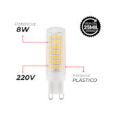 Lâmpada LED Lexpin 8W 4000K Deluxe Avant