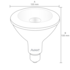 Lâmpada Led Par38 14w 2700k Mk1000 Avant