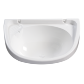 Lavatório Pequeno 40x27cm Branco Durin   Lavatório Pequeno 40x27cm Branco Durin