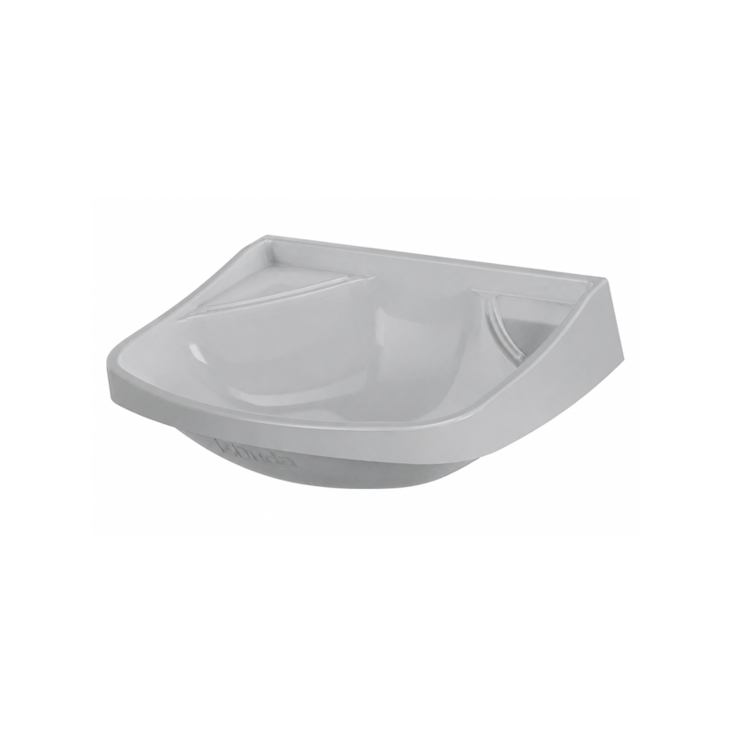 Lavatório Plástico 36x26cm com Válvula Cinza Duda
