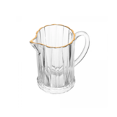 Leiteira de Cristal com Fio de Ouro Radial 290ml Lyor