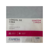 Lençol Queen Liso sem Elástico Camesa (Cores Sortidas)