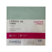 Lençol Queen Liso sem Elástico Camesa (Cores Sortidas)