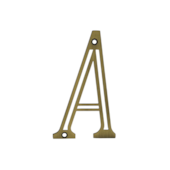 Letra A Residencial Oxidado Silvana Letra A Residencial Oxidado Silvana