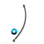 Ligação Flexível Universal Aço Inox 60Cm Casa Ok