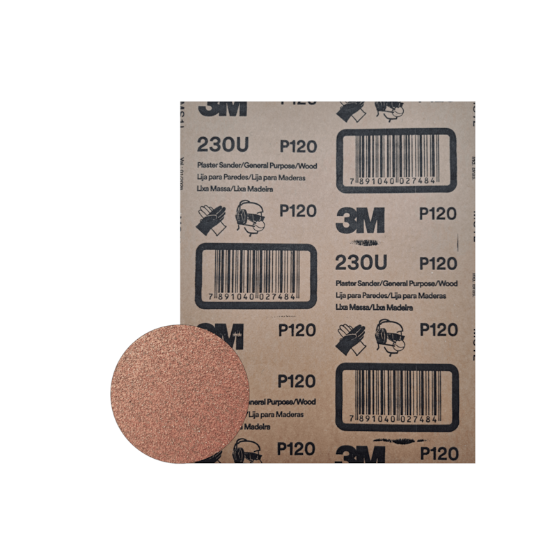 Lixa Massa e Madeira Grão P 120 230U 3M