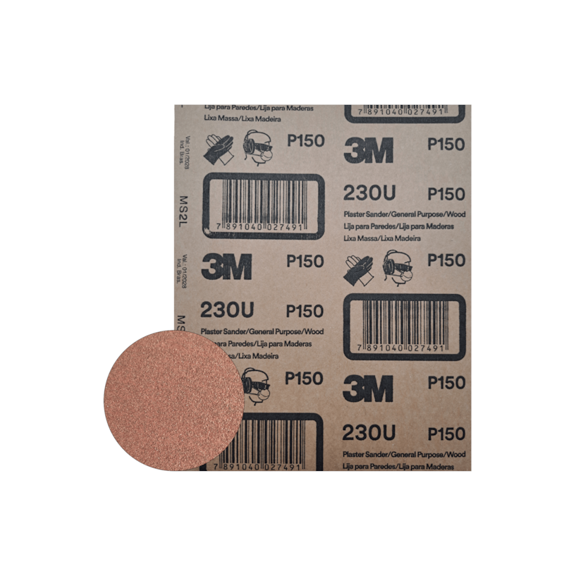 Lixa Massa e Madeira Grão P 150 230U 3M