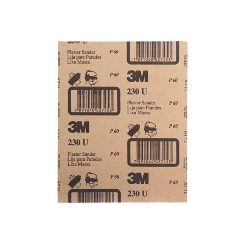 Lixa Massa e Madeira Grão P 60 230U 3M
