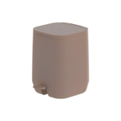 Lixeira Aura com Pedal Marrom Amêndoa 6L OU