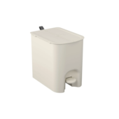 Lixeira Borboleta com Pedal 12L Bege Coza