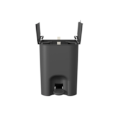 Lixeira Borboleta com Pedal 12L Preto Coza