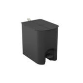 Lixeira Borboleta com Pedal 12L Preto Coza