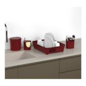 Lixeira com Tampa 2,5L Basic Vermelho Coza