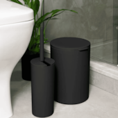 Lixeira com Tampa Serene 5L Preto Coza