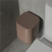 Lixeira de Piso/ Parede Aura 6L Marrom OU 