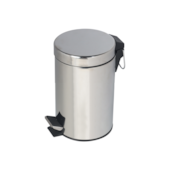 Lixeira em Aço Inox 3L com Pedal Casa Ok Lixeira em Aço Inox 3L com Pedal Casa Ok