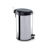 Lixeira Inox com Pedal 12L Tampa Preta Brinox