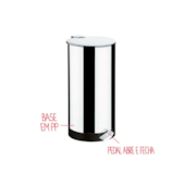 Lixeira Inox Com Pedal 50 Litros Brinox