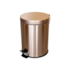 Lixeira Inox Dourado com Pedal 3L Casa Ok