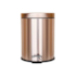 Lixeira Inox Dourado com Pedal 3L Casa Ok
