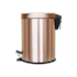 Lixeira Inox Dourado com Pedal 3L Casa Ok