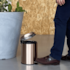Lixeira Inox Dourado com Pedal 3L Casa Ok