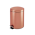 Lixeira Inox Rose Gold com Pedal 3L Casa Ok