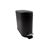 Lixeira Retangular Slim 5L Preta Casa Ok