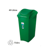 Lixeira Seletiva Verde 40 Litros Sanremo