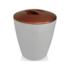 Lixeira Vitra Vintage 5L Branco e Cobre Martiplast