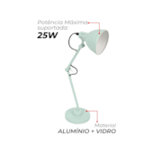 Luminária de Mesa Cyber Azul Deluxe Avant