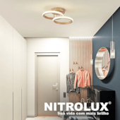 Luminária Sobrepor SELENE-003D 3 em 1 18W Nitrolux