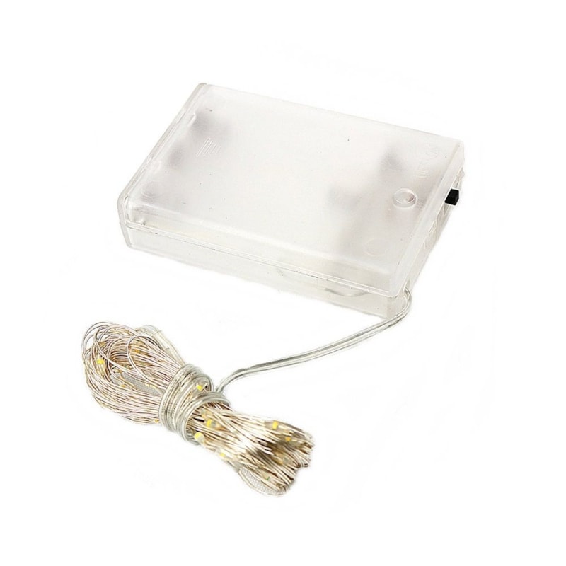 Luz de Led 20 Leds 2m Decorativo Luz Amarela Rio de Ouro