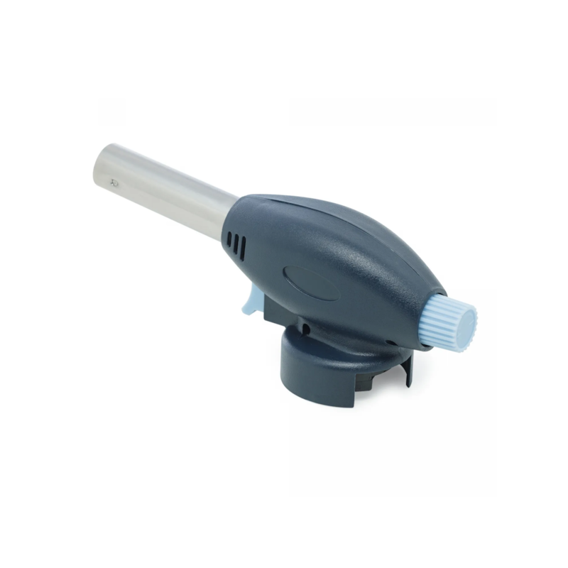 Maçarico Portátil Inox Azul 17x6,5x5cm Lyor