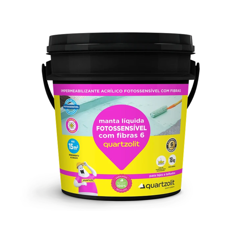 Manta Líquida Fotossensível com Fibras 18kg Quartzolit